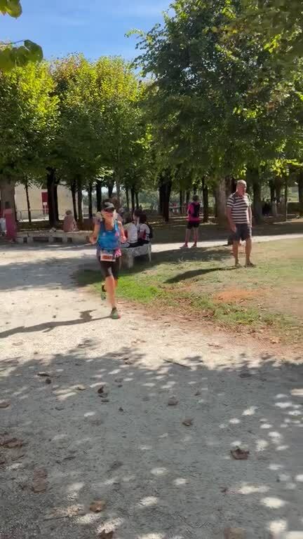 Arrivée trail Pons Valérie