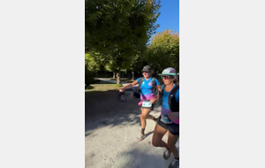 Arrivées trail Pons Aghate et Chloé