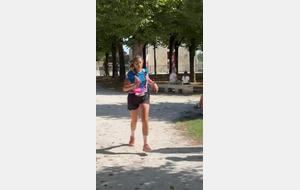 Arrivée trail Pons Kristel