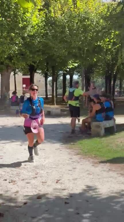 Arrivée trail Pons Justine